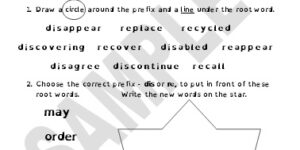 Generic - Prefixes dis and re